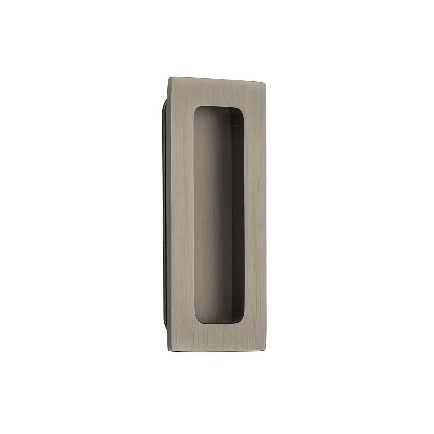 Emtek 4 Inch Modern Rectangular Flush Pull.