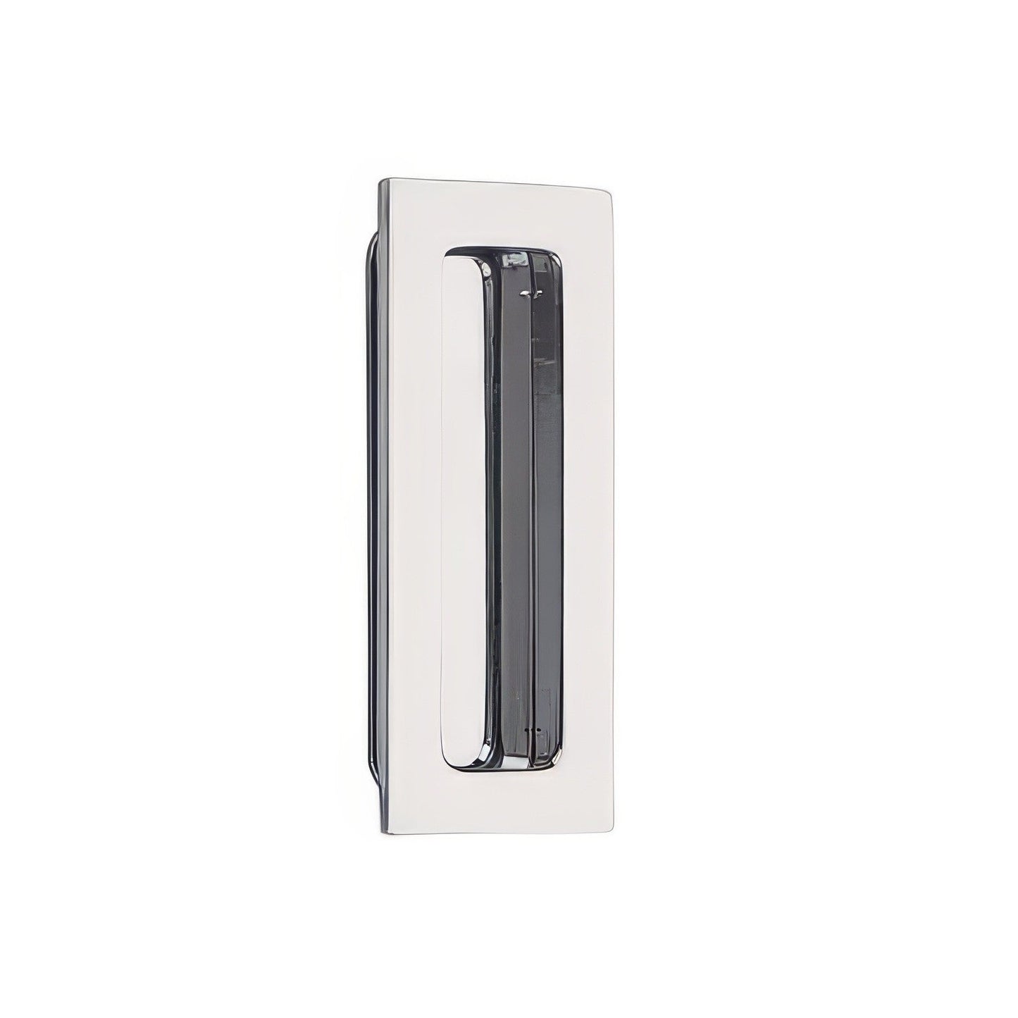 Emtek 4 Inch Modern Rectangular Flush Pull.