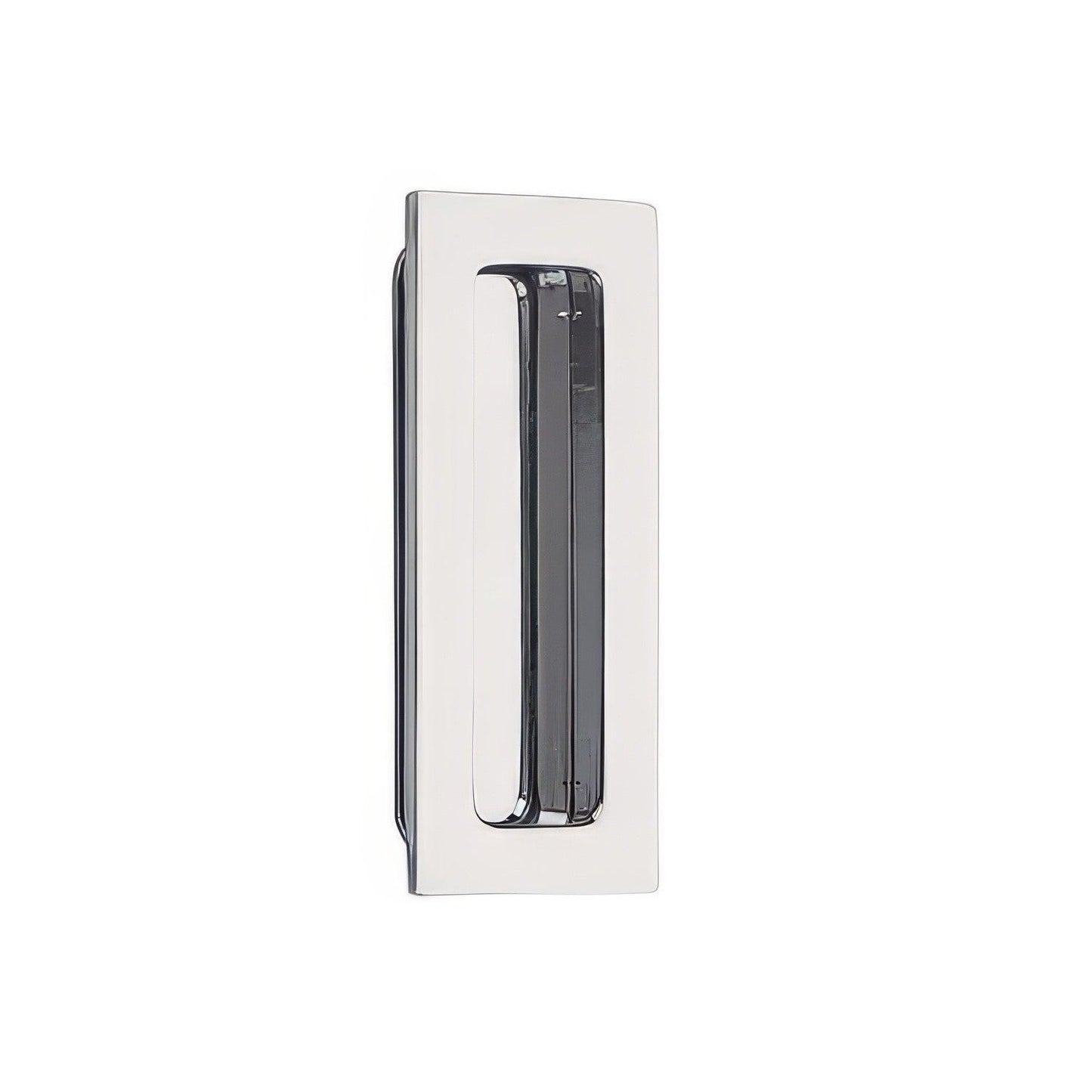 Emtek 4 Inch Modern Rectangular Flush Pull.