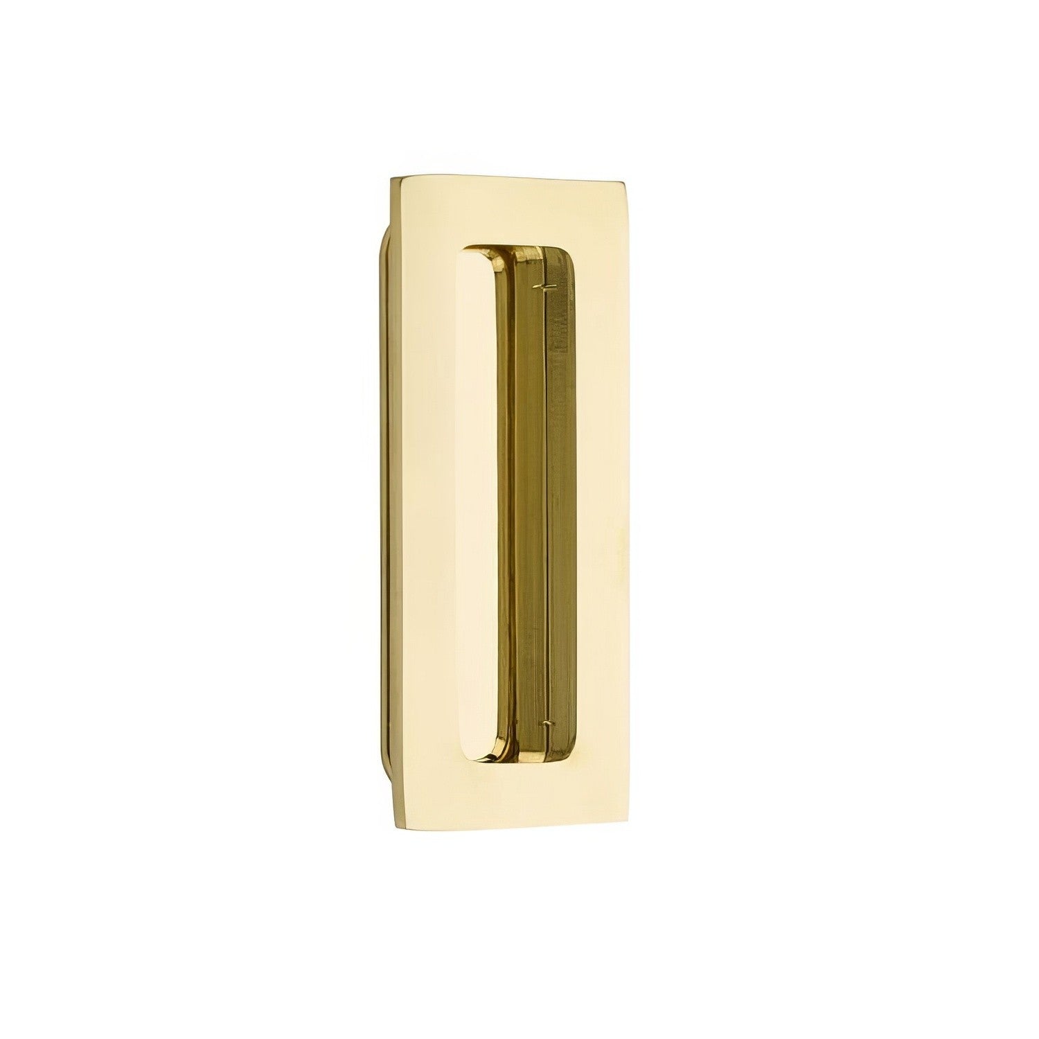 Emtek 4 Inch Modern Rectangular Flush Pull.