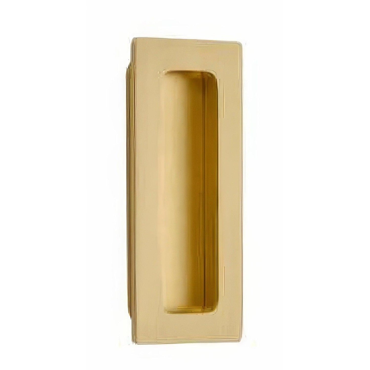 Emtek 4 Inch Modern Rectangular Flush Pull.