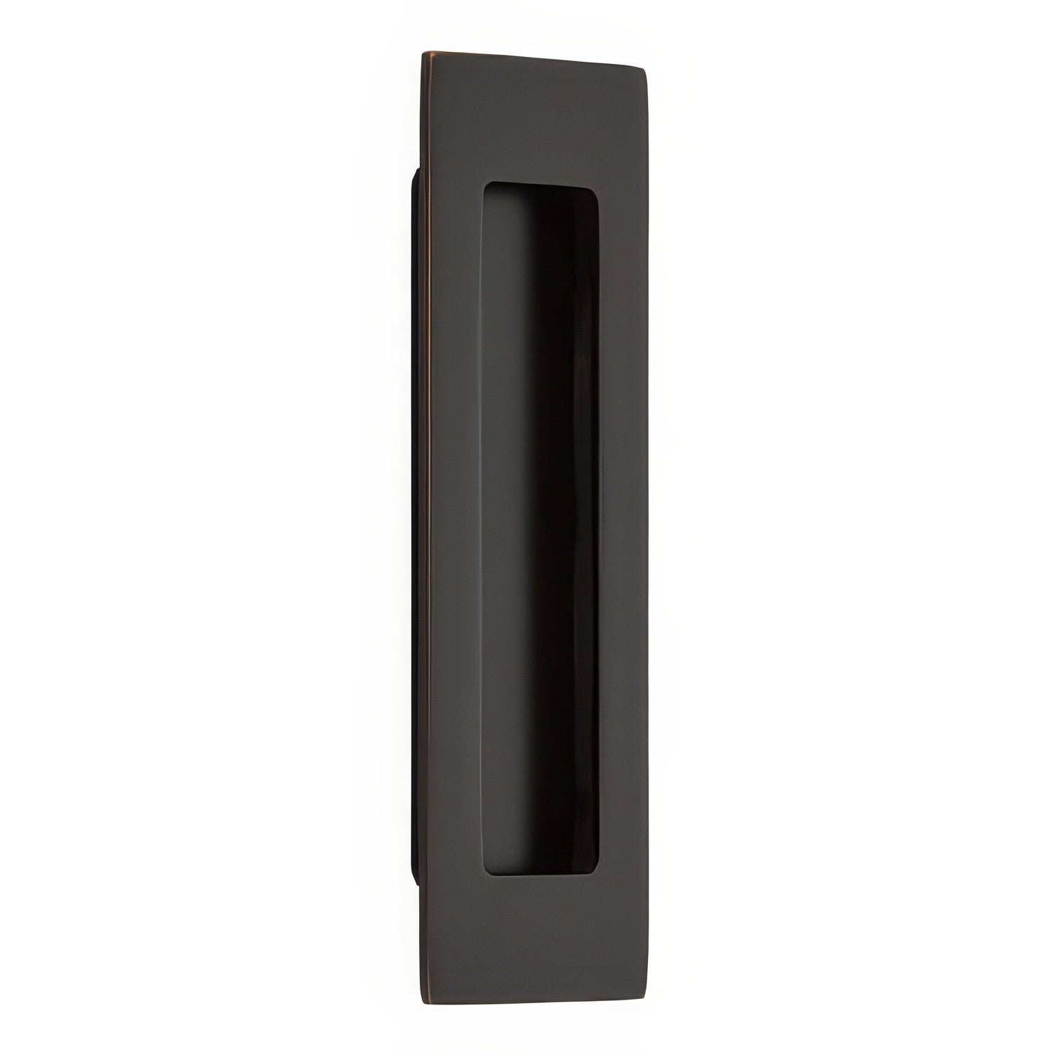 Emtek 220306US 6 Inch Modern Rectangular Flush Pull.