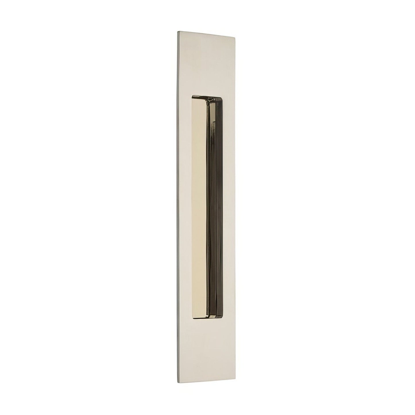 Emtek 10 Inch Modern Rectangular Flush Pull.