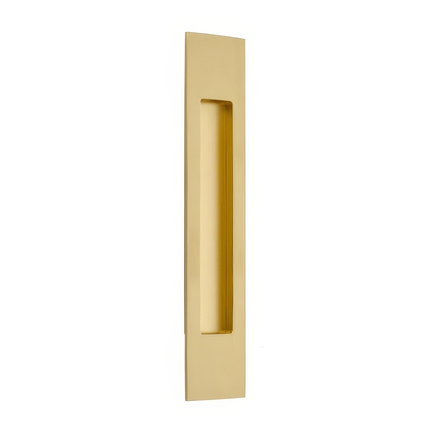 Emtek 10 Inch Modern Rectangular Flush Pull.