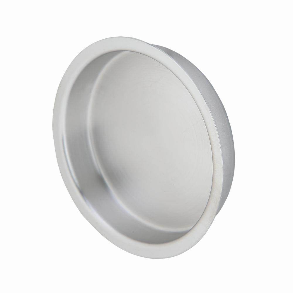Ives 221B26D Solid Brass 2-1/8" Round Flush Pull Satin Chrome Finish.