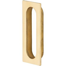 Ives 222B Cast Brass Oblong Flush Pull 3-1/8" x 1-5/16" x 7/16".