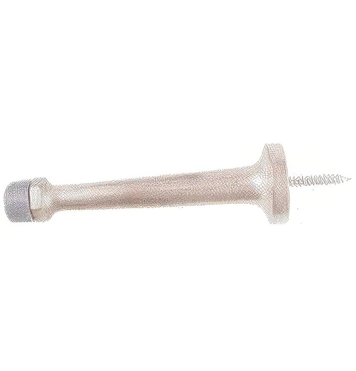 Emtek 3" Length Solid Brass Baseboard Door Stop With Screw