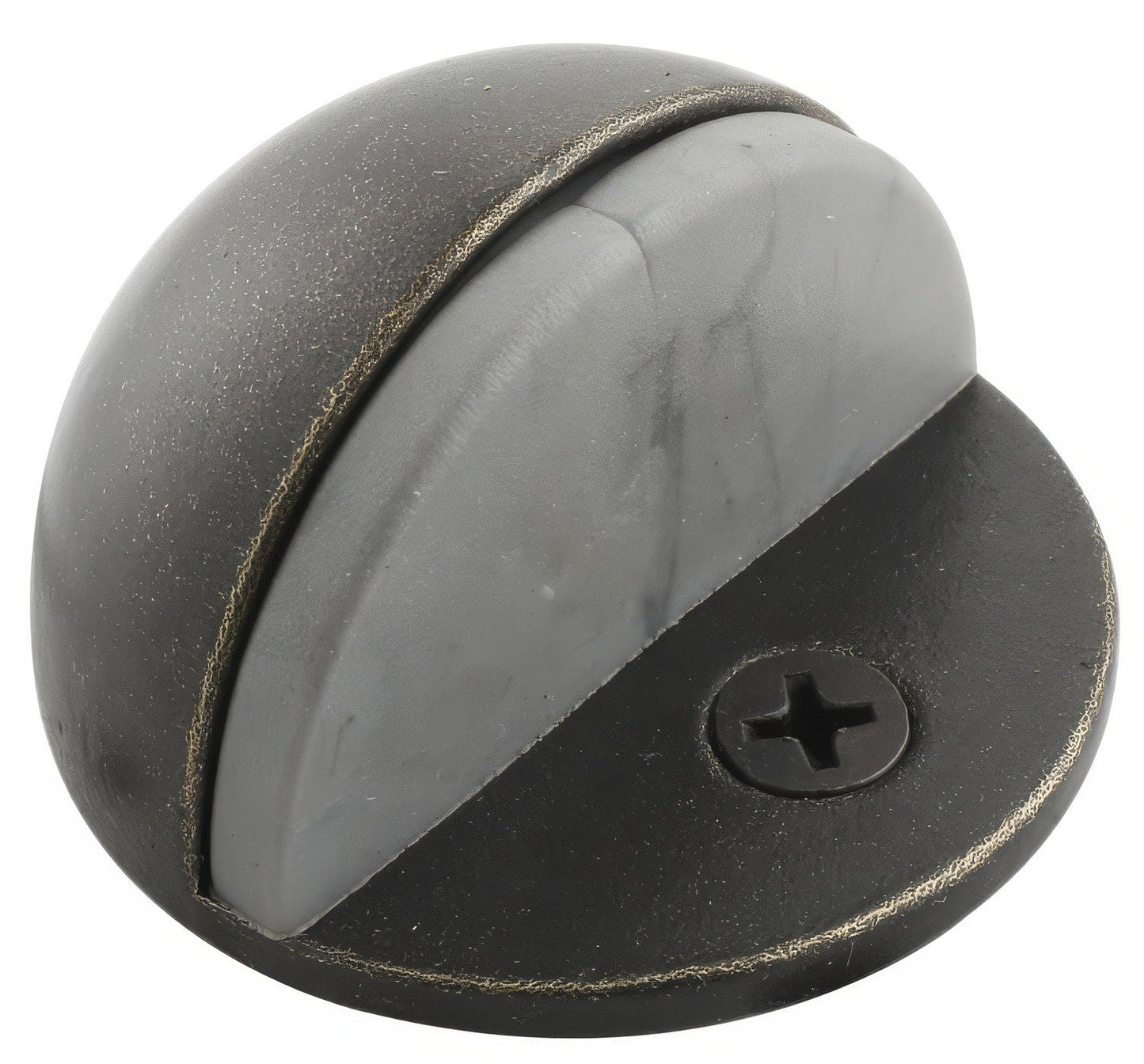 Emtek 1" Projection Solid Brass Half Dome Style Floor Mounted Door Stop.