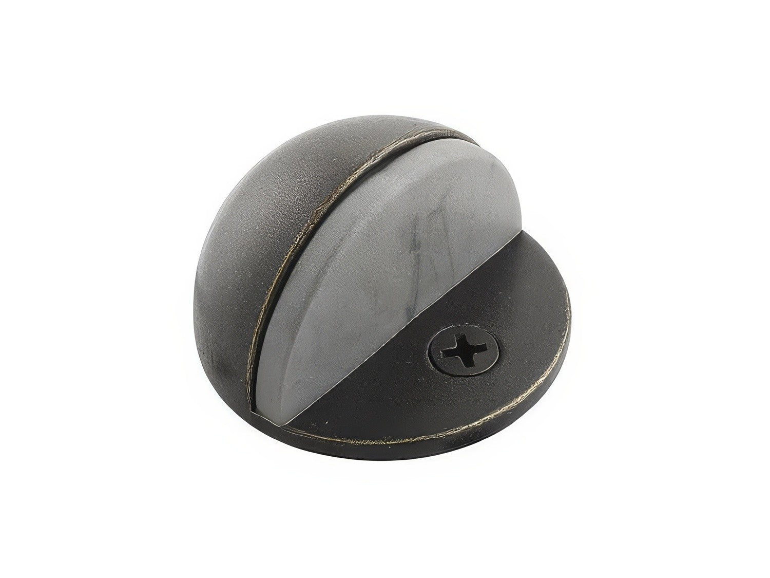 Emtek 1" Projection Solid Brass Half Dome Style Floor Mounted Door Stop.