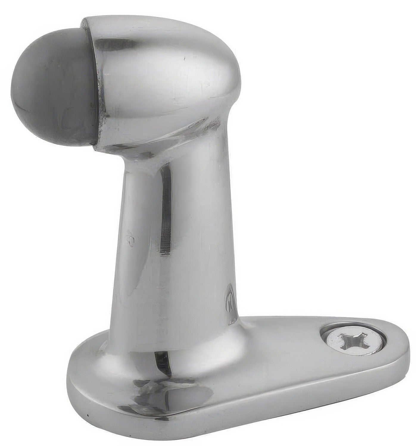 Emtek 2-7/8" Projection Goose Style Sold Brass Floor Mounted Door Stop.