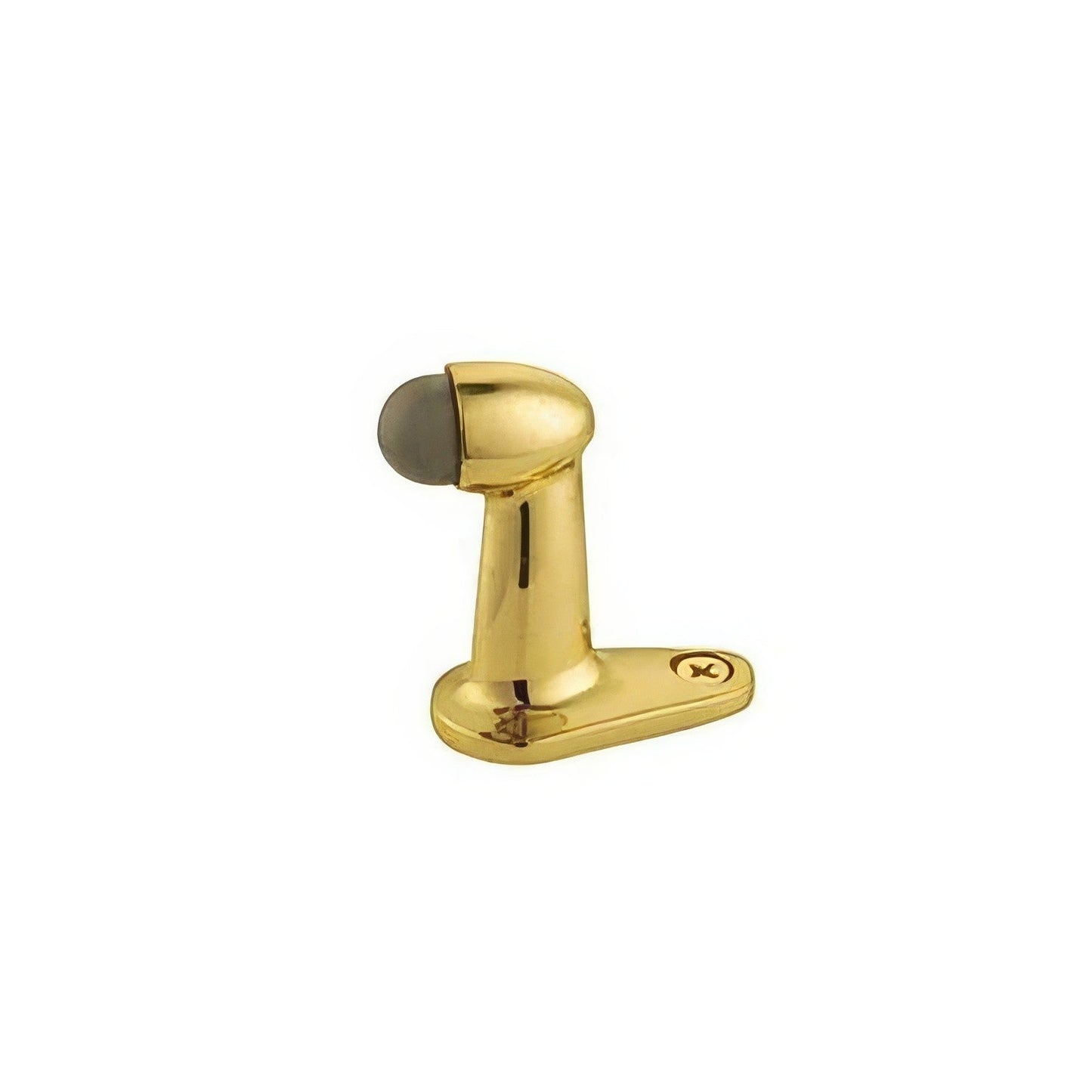Emtek 2-7/8" Projection Goose Style Sold Brass Floor Mounted Door Stop.