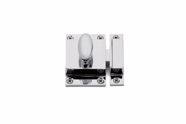 Emtek 2270US26 2-1/4" x 2" Cabinet Latch Polished Chrome Finish.