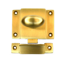 Emtek 2270US4 2-1/4" x 2" Cabinet Latch Satin Brass Finish.