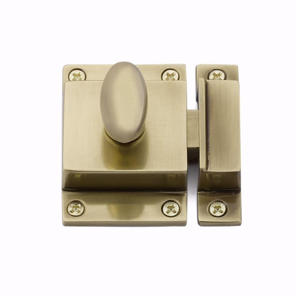 Emtek 2270US7 2-1/4" x 2" Cabinet Latch French Antique Brass Finish.