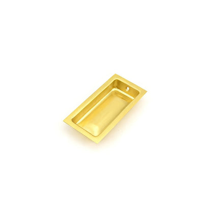 Ives 227B Wrought Brass Rectangle Flush Pull 3 5/8" x 1-3/4" x 9/16"