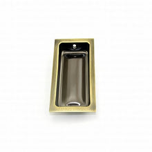 Ives 227B Wrought Brass Rectangle Flush Pull 3 5/8" x 1-3/4" x 9/16"