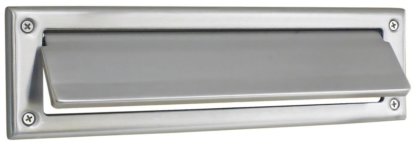 Emtek 13-1/16" Length x 3-3/8" Height Solid Brass Mail Slot