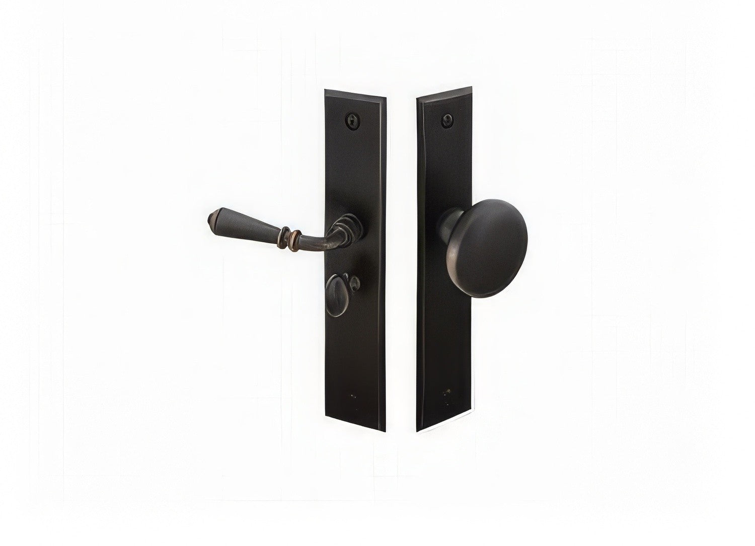 Emtek 6" Rectangular Style Screen Door Lockset.