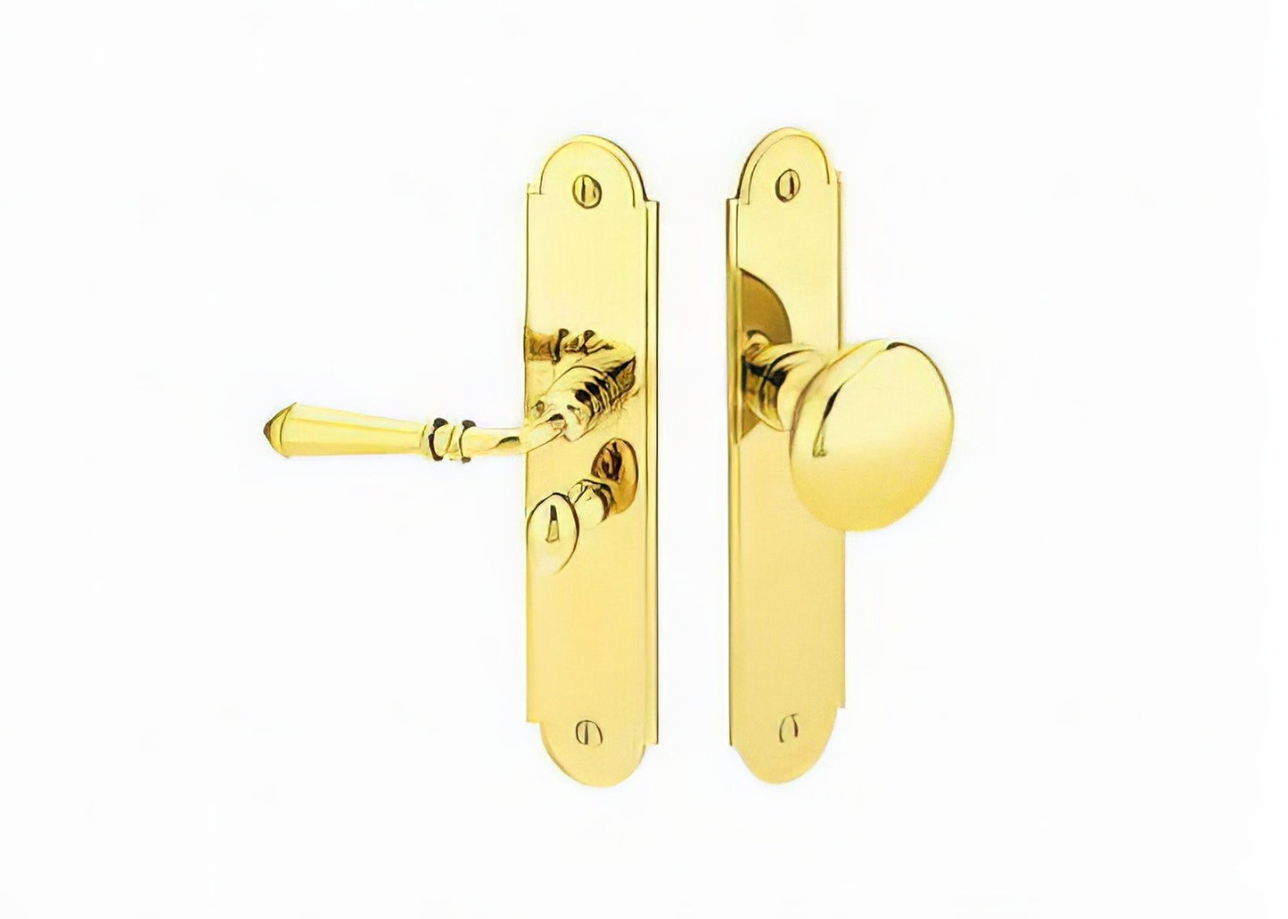 Emtek 6" Rectangular Style Screen Door Lockset.