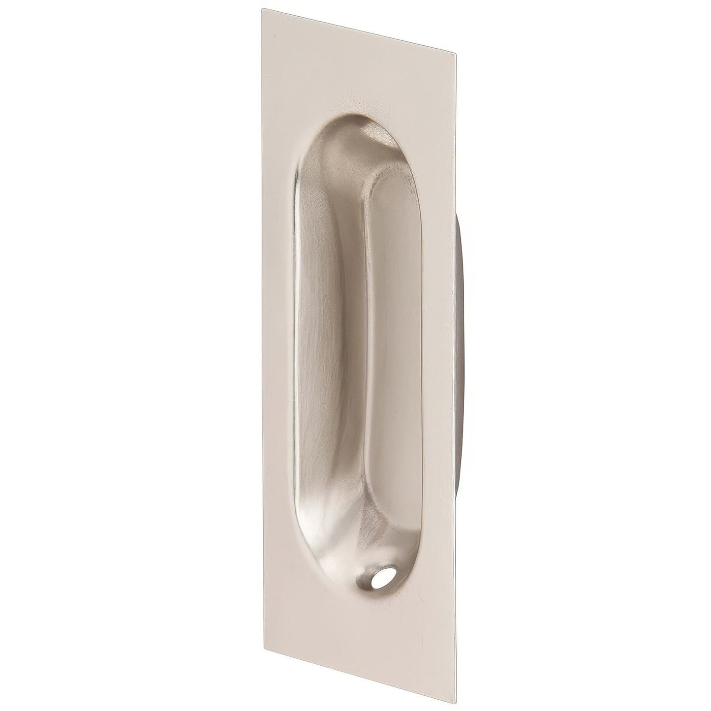 Ives 22B Low Profile Wrought Brass Oblong Flush Pull 3-1/8" x 1-5/16" x 7/16"