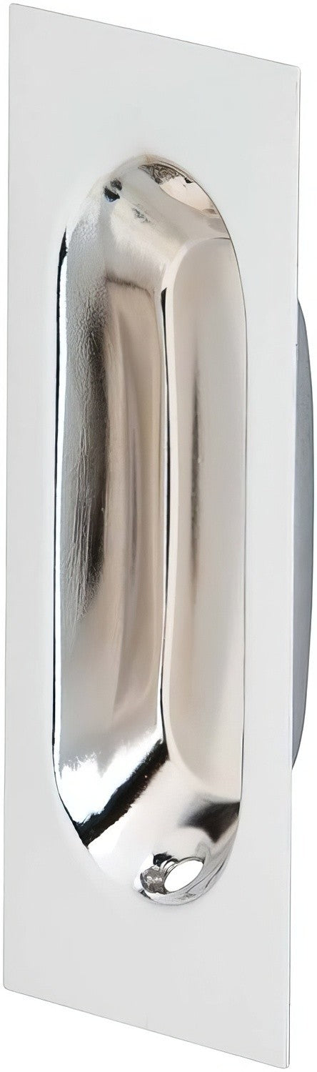 Ives 22B Low Profile Wrought Brass Oblong Flush Pull 3-1/8" x 1-5/16" x 7/16"