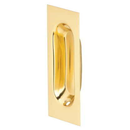 Ives 22B Low Profile Wrought Brass Oblong Flush Pull 3-1/8" x 1-5/16" x 7/16"