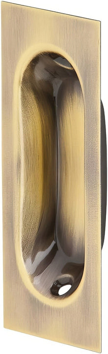 Ives 22B Low Profile Wrought Brass Oblong Flush Pull 3-1/8" x 1-5/16" x 7/16"