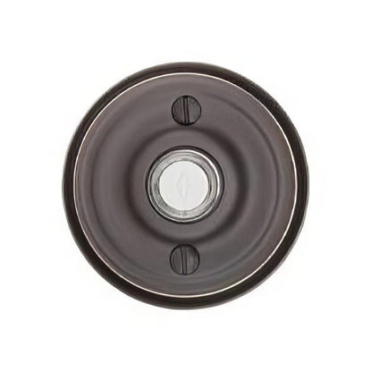 Emtek 2-3/4" Diameter Regular Style Brass Lighted Doorbell Rosette