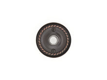 Emtek Forged Brass 2-3/4" Diameter Rope Style Brass Lighted Doorbell Rosette.