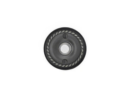 Emtek Forged Brass 2-3/4" Diameter Rope Style Brass Lighted Doorbell Rosette