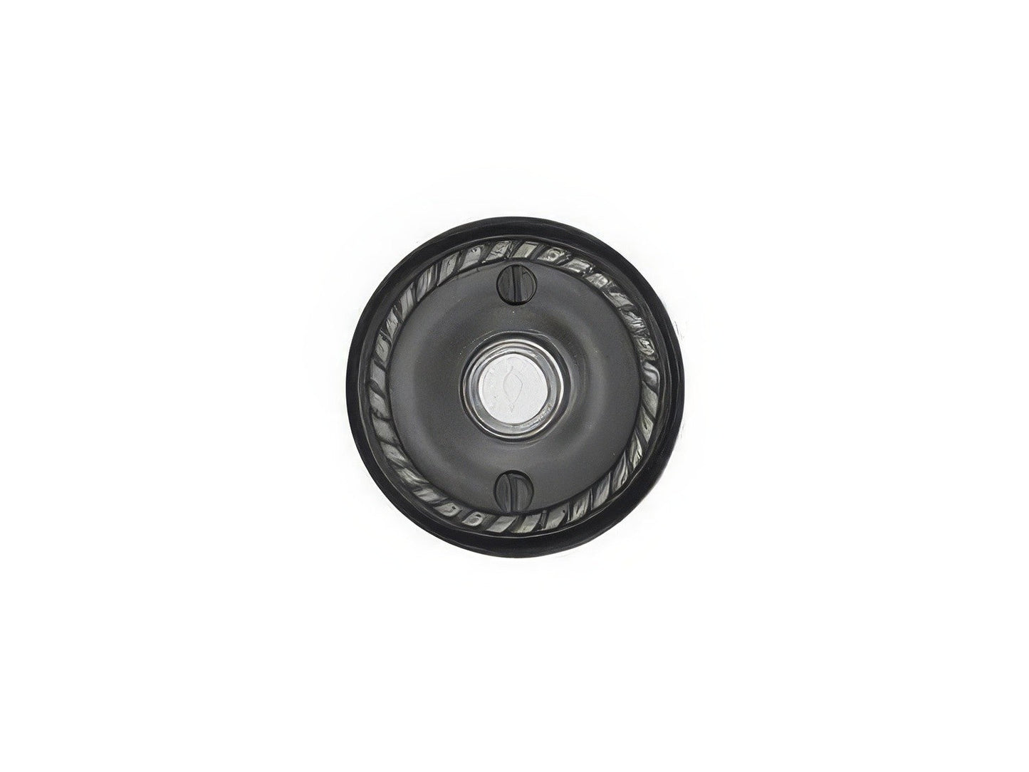 Emtek Forged Brass 2-3/4" Diameter Rope Style Brass Lighted Doorbell Rosette.