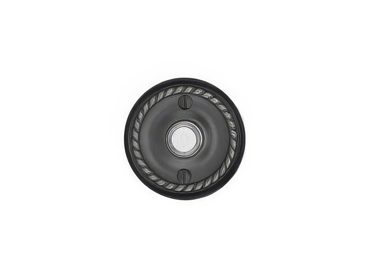 Emtek Forged Brass 2-3/4" Diameter Rope Style Brass Lighted Doorbell Rosette.