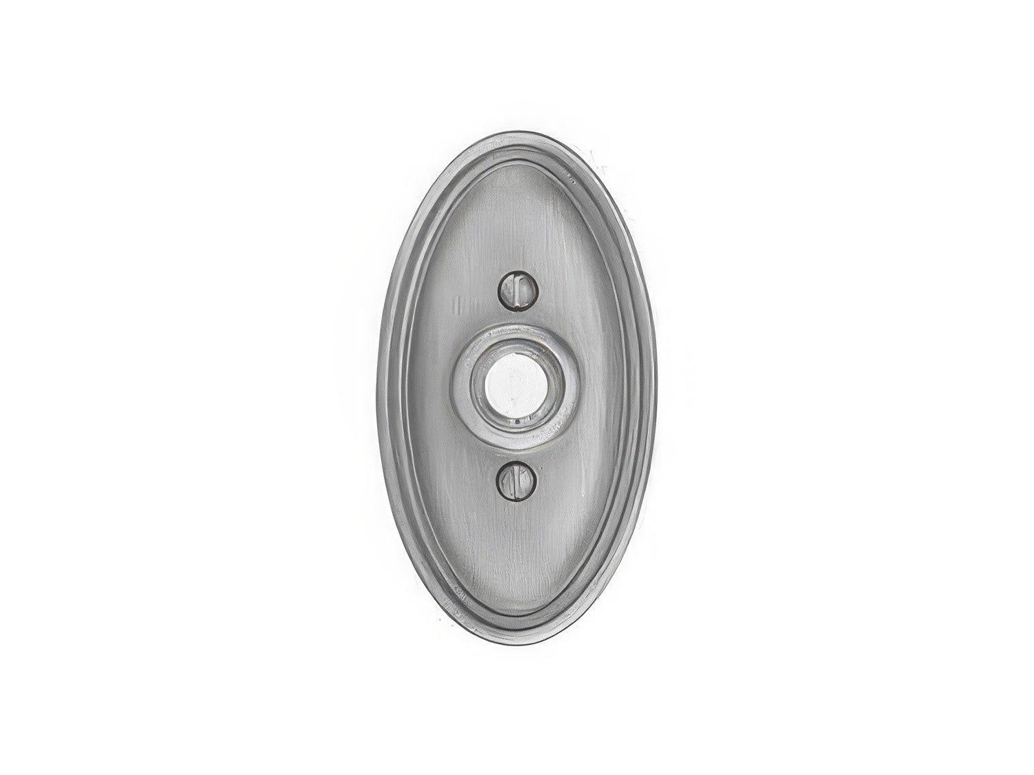 Emtek 4-1/2" Height Oval Style Brass Lighted Doorbell Rosette