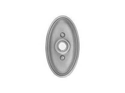 Emtek 4-1/2" Height Oval Style Brass Lighted Doorbell Rosette
