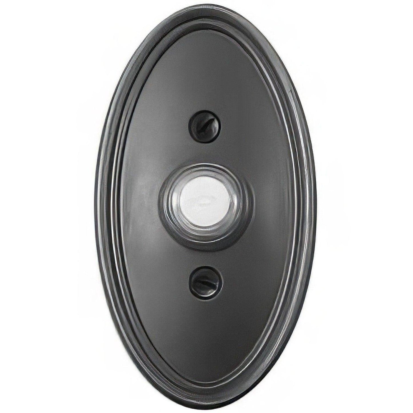 Emtek 4-1/2" Height Oval Style Brass Lighted Doorbell Rosette
