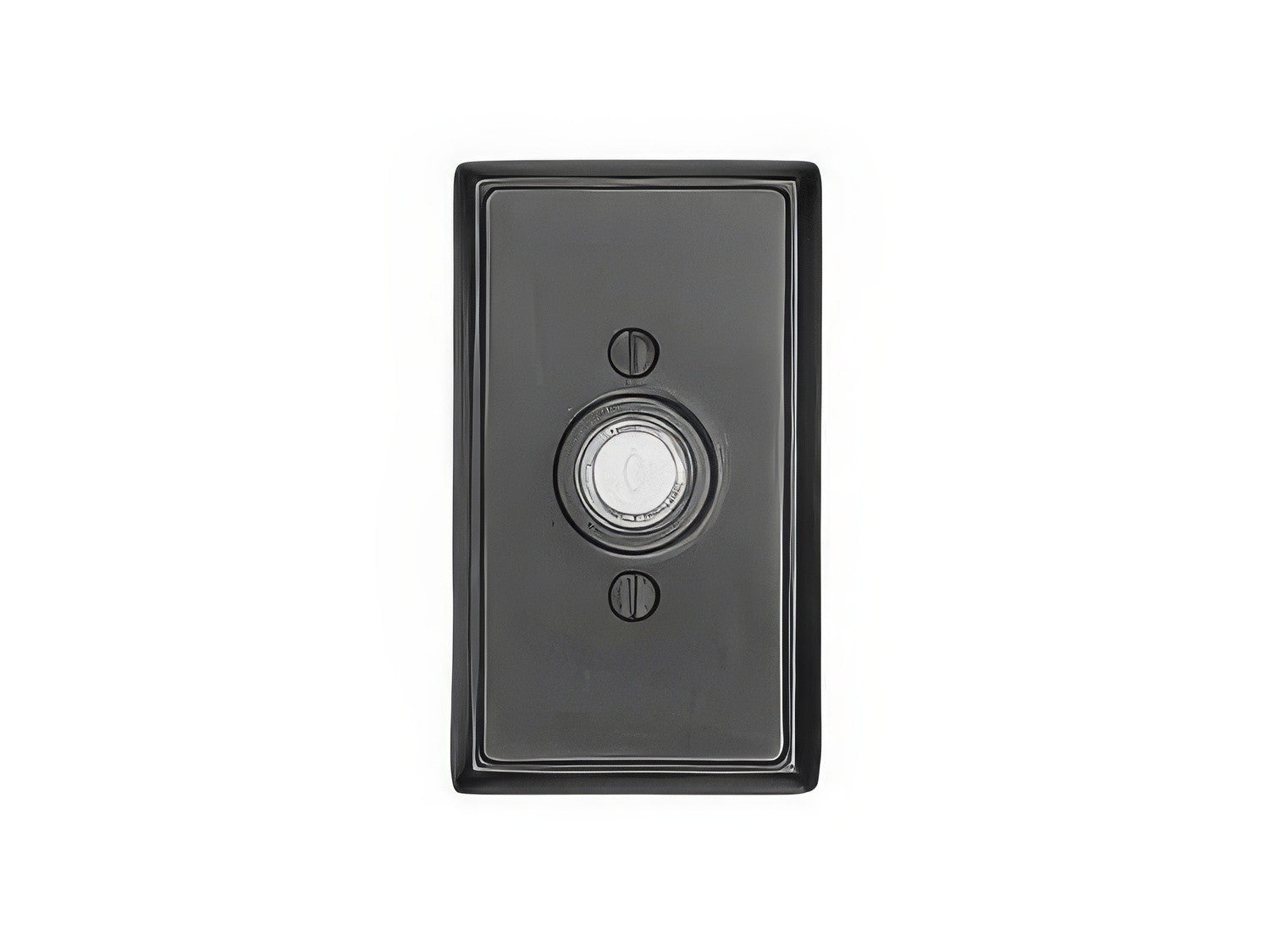 Emtek 4-3/8" Height Rectangular Style Brass Lighted Doorbell Rosette