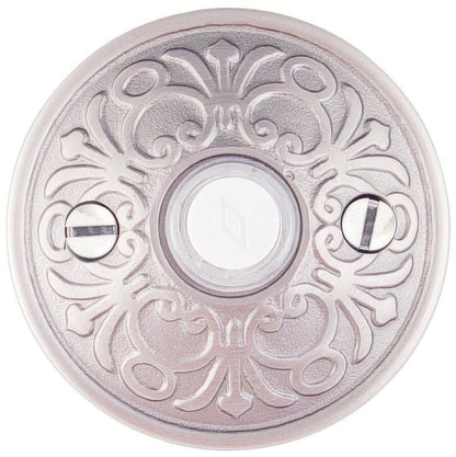 Emtek 2-3/4" Diameter Lancaster Style Brass Lighted Doorbell Rosette