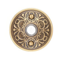 Emtek 2-3/4" Diameter Lancaster Style Brass Lighted Doorbell Rosette