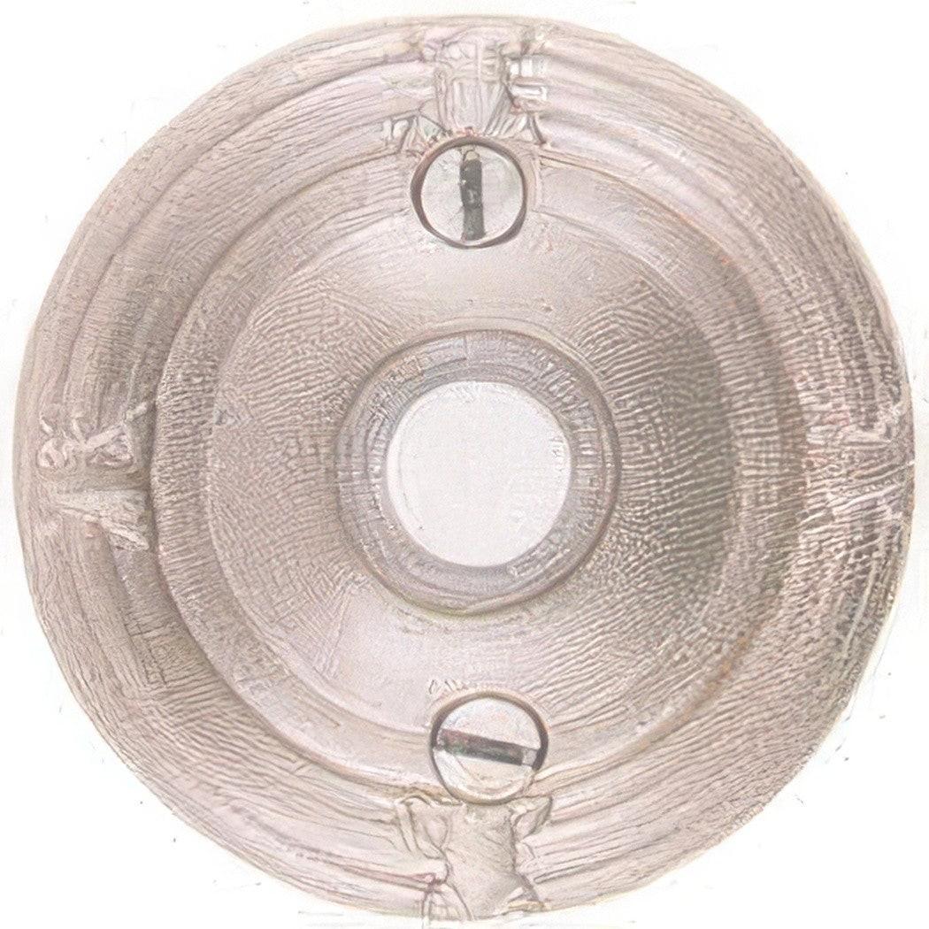 Emtek 2407US 2-3/4" Diameter Ribbon and Reed Style Brass Lighted Doorbell Rosette