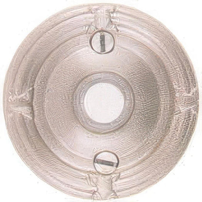 Emtek 2407US 2-3/4" Diameter Ribbon and Reed Style Brass Lighted Doorbell Rosette