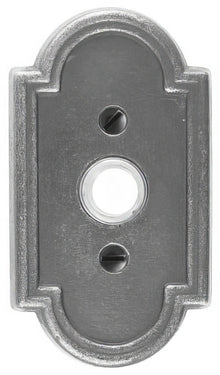 Emtek Lost Wax Cast Bronze 4-1/2" Height #11 Style Bronze Lighted Doorbell Rosette.