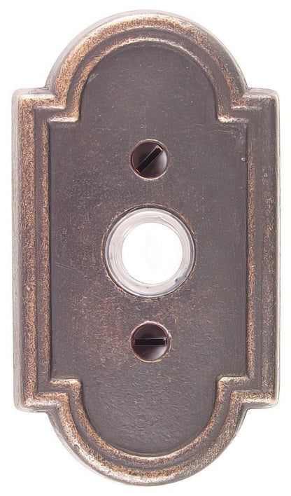 Emtek Lost Wax Cast Bronze 4-1/2" Height #11 Style Bronze Lighted Doorbell Rosette