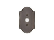 Emtek 2421 Sandcast Bronze 4-1/2" Height #1 Style Bronze Lighted Doorbell Rosette