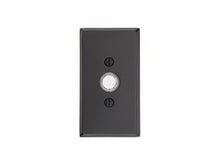 Emtek Sandcast Bronze 4-1/2" Height Rectangular Style Bronze Lighted Doorbell Rosette