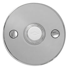 Emtek 2458US Brass Modern 2-1/2" Diameter Disk Style Brass Lighted Doorbell Rosette