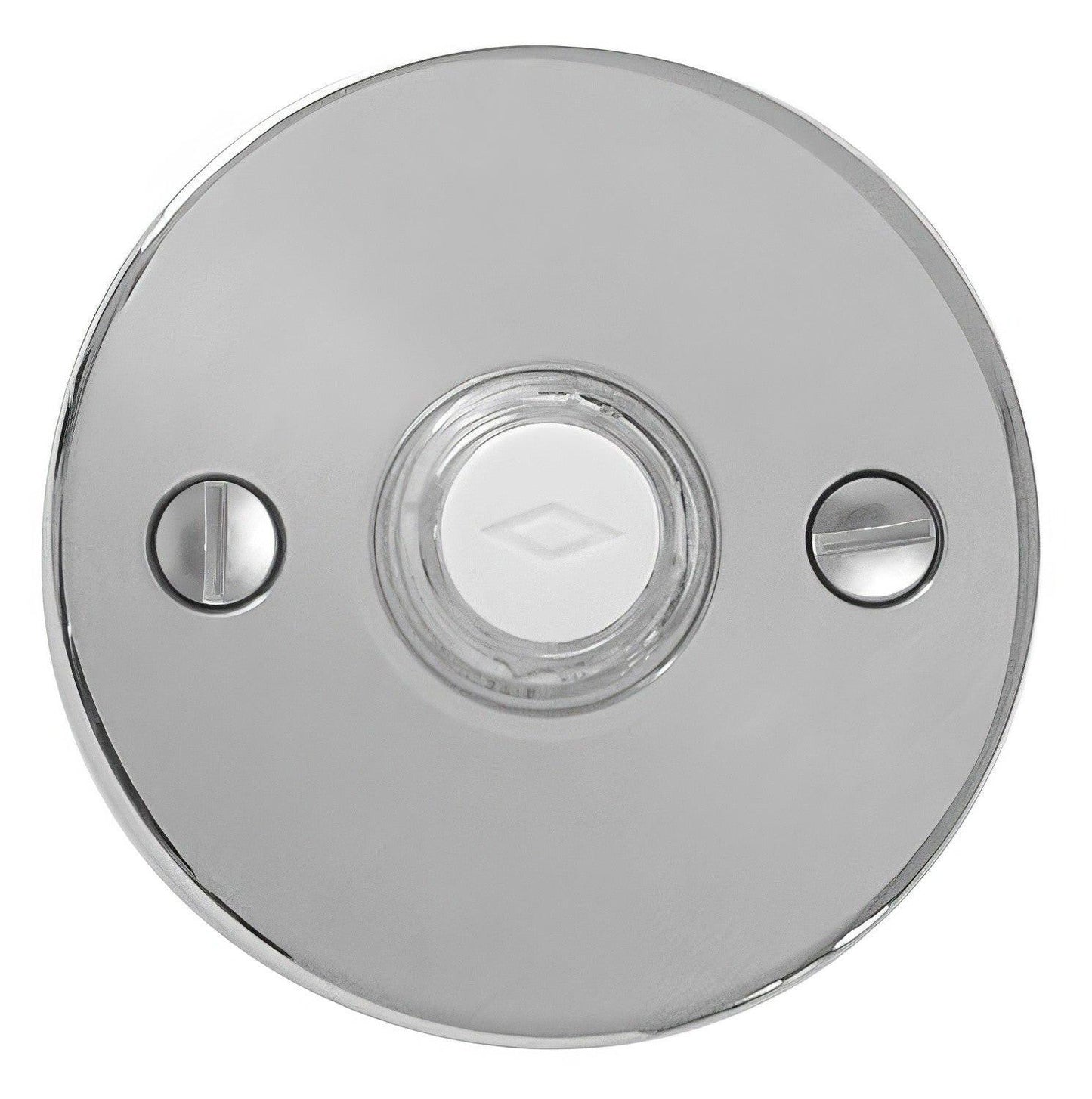 Emtek 2458US Brass Modern 2-1/2" Diameter Disk Style Brass Lighted Doorbell Rosette