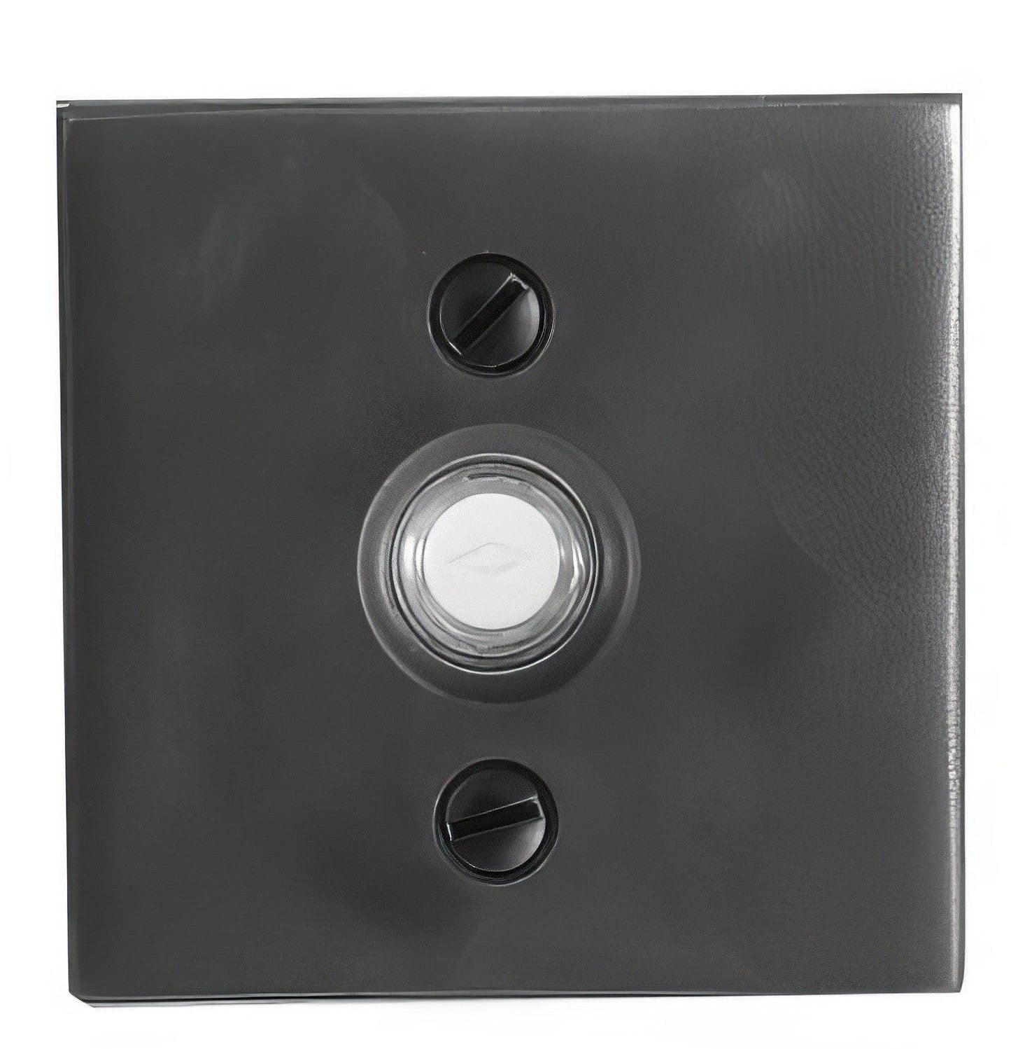Emtek 2459US Brass Modern 2-1/2" Width Square Style Brass Lighted Doorbell Rosette