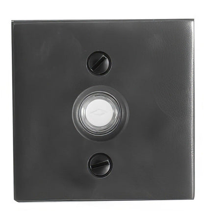 Emtek 2459US Brass Modern 2-1/2" Width Square Style Brass Lighted Doorbell Rosette