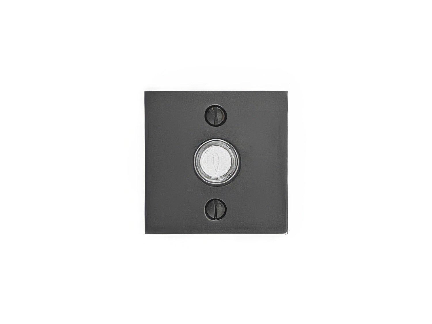 Emtek 2459US Brass Modern 2-1/2" Width Square Style Brass Lighted Doorbell Rosette