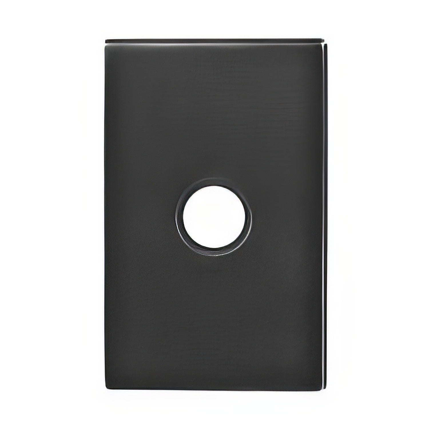 Emtek 4" Height Brass Lighted Doorbell with Modern Rectangular Rosette